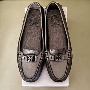 Tory Burch Pewter Kendrick Loafers
